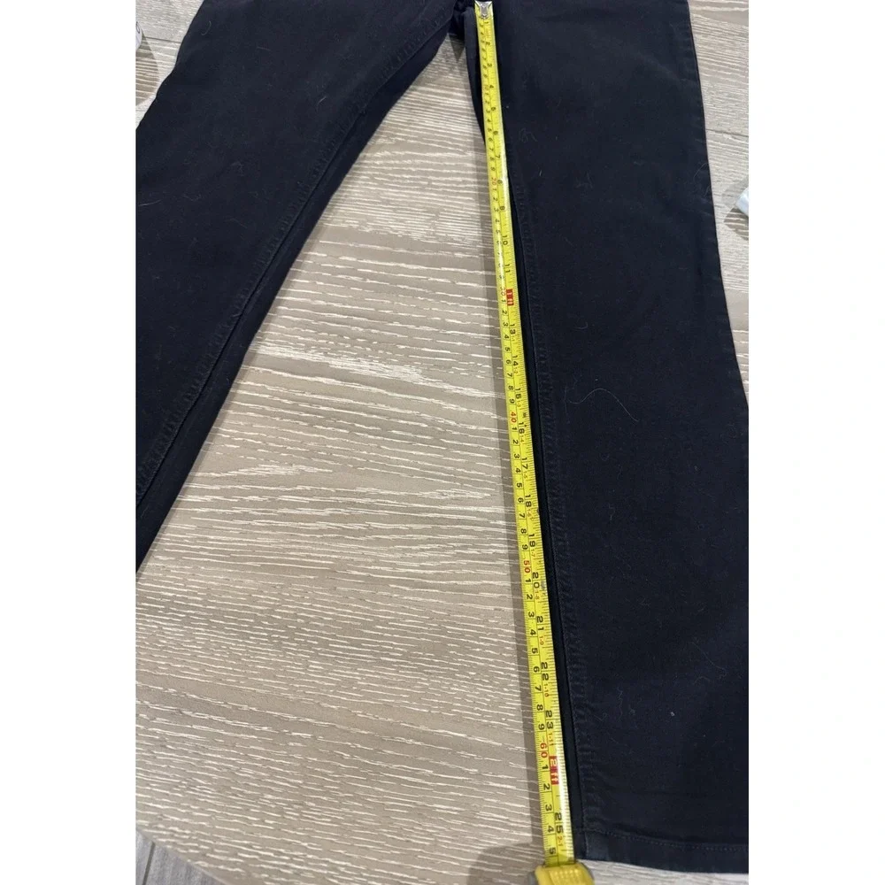 Free People Black Hi-Rise Jeans Size 27 Stretch Skinny Made in USA